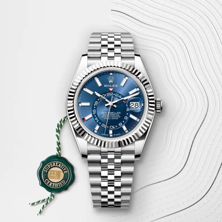 Rolex Sky-Dweller in White Rolesor - combination of Oystersteel and white gold, m336934-0006 - Srichai Watch