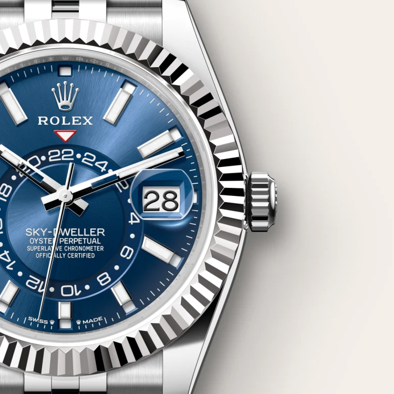 Rolex Sky-Dweller in White Rolesor - combination of Oystersteel and white gold, m336934-0006 - Srichai Watch