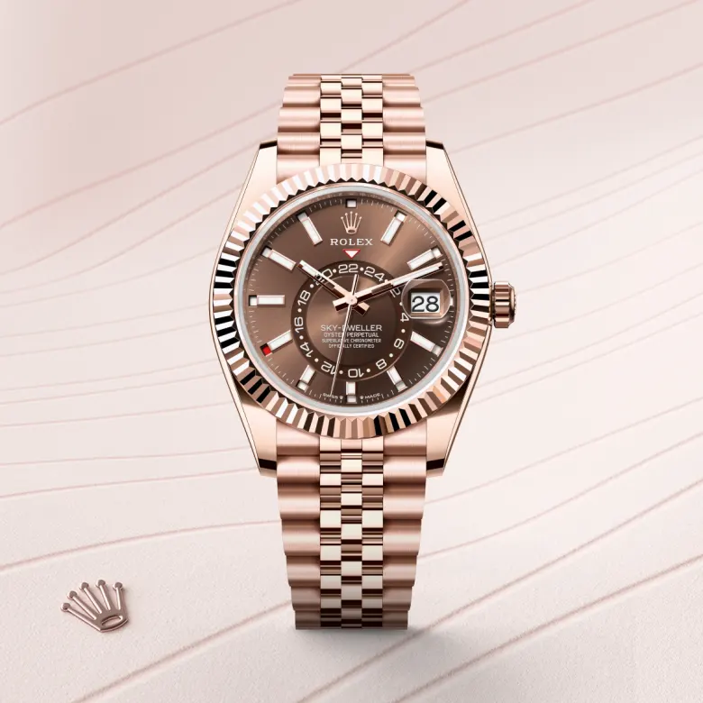 Rolex Sky-Dweller in 18 ct Everose gold, m336935-0006 - Srichai Watch