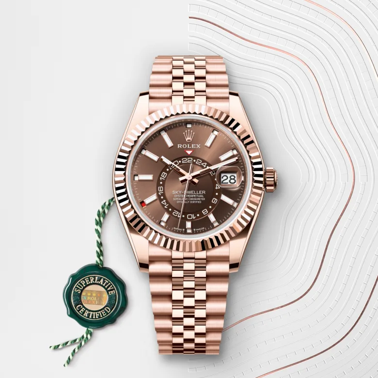 Rolex Sky-Dweller in 18 ct Everose gold, m336935-0006 - Srichai Watch