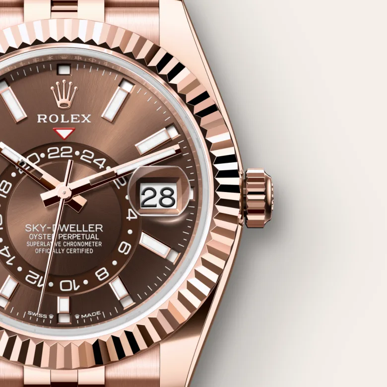 Rolex Sky-Dweller in 18 ct Everose gold, m336935-0006 - Srichai Watch