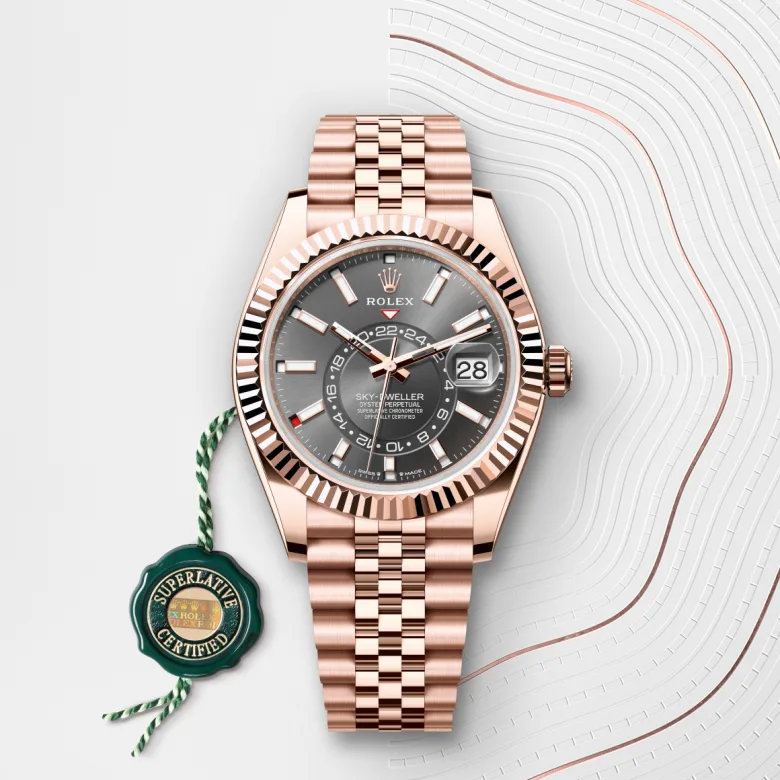 Rolex Sky-Dweller in 18 ct Everose gold, M336935-0008 - Srichai Watch