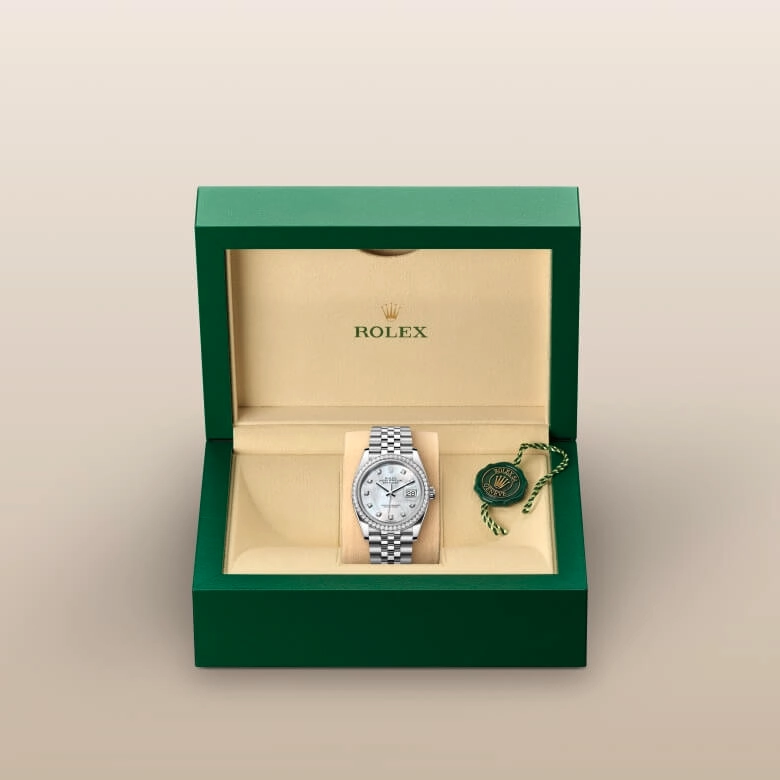 Rolex Datejust in White Rolesor - combination of Oystersteel and white gold, M126284RBR-0011 - Srichai Watch