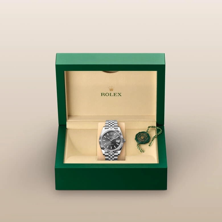 Rolex Datejust in White Rolesor - การผสมผสานระหว่าง Oystersteel และทองคำขาว, M126334-0014 - Srichai Watch
