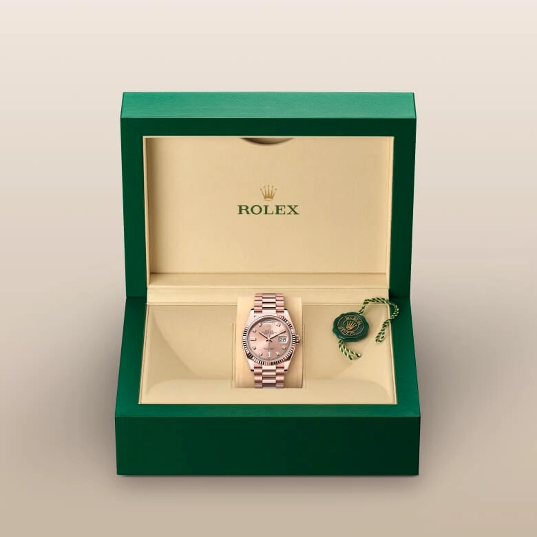 Rolex Day-Date in 18 ct Everose gold, M128235-0009 - Srichai Watch
