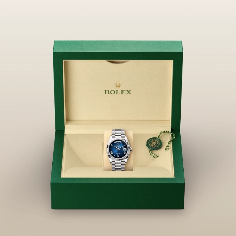 Rolex Day-Date in ทองคำขาว 18 กะรัต, m128239-0063 - Srichai Watch