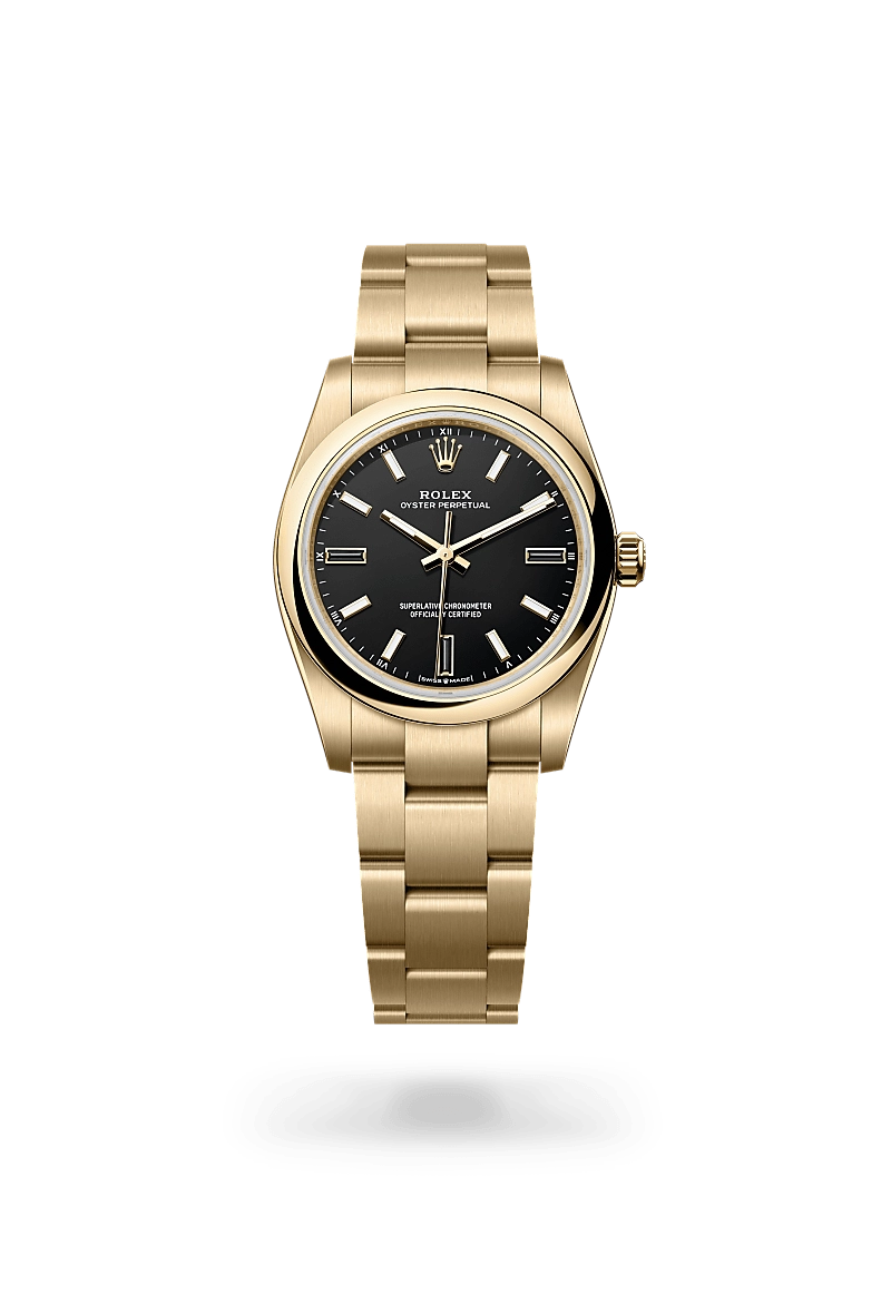 Rolex Oyster Perpetual in 18 ct yellow gold, M124208-0001 - Srichai Watch Rolex Oyster Perpetual in 18 ct yellow gold, M124208-0001 - Srichai Watch