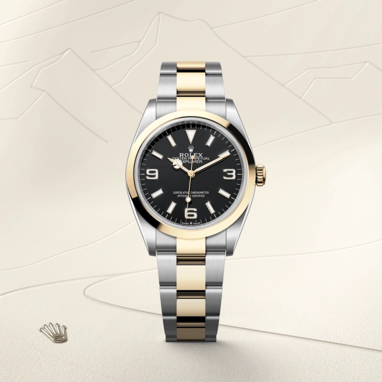 Rolex Explorer in Yellow Rolesor, M124273-0001 - Srichai Watch