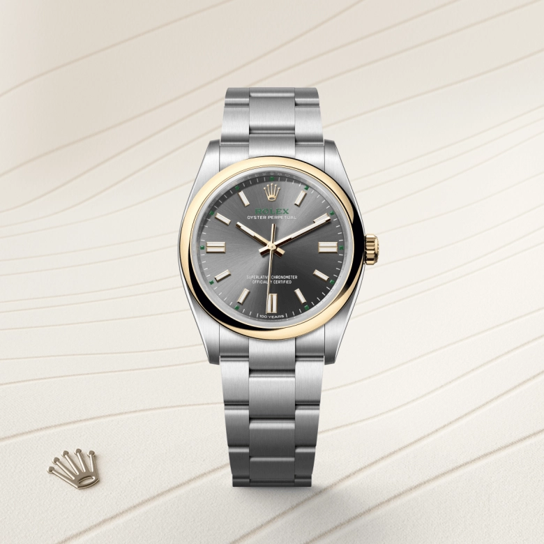 Rolex Oyster Perpetual in Yellow Rolesor - combination of Oystersteel and yellow gold, M126003-0001 - Srichai Watch