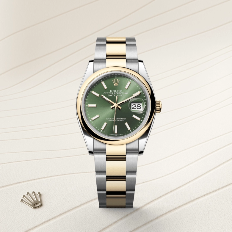 Rolex Datejust in Yellow Rolesor - การผสมผสานระหว่าง Oystersteel และทองคำ, M126203-0058 - Srichai Watch