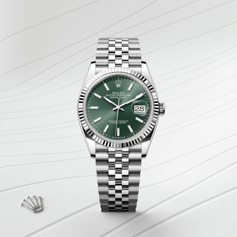 Rolex Datejust in White Rolesor - การผสมผสานระหว่าง Oystersteel และทองคำขาว, M126234-0051 - Srichai Watch
