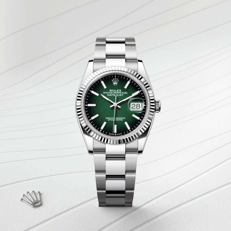 Rolex Datejust in White Rolesor - combination of Oystersteel and white gold, M126234-0060 - Srichai Watch