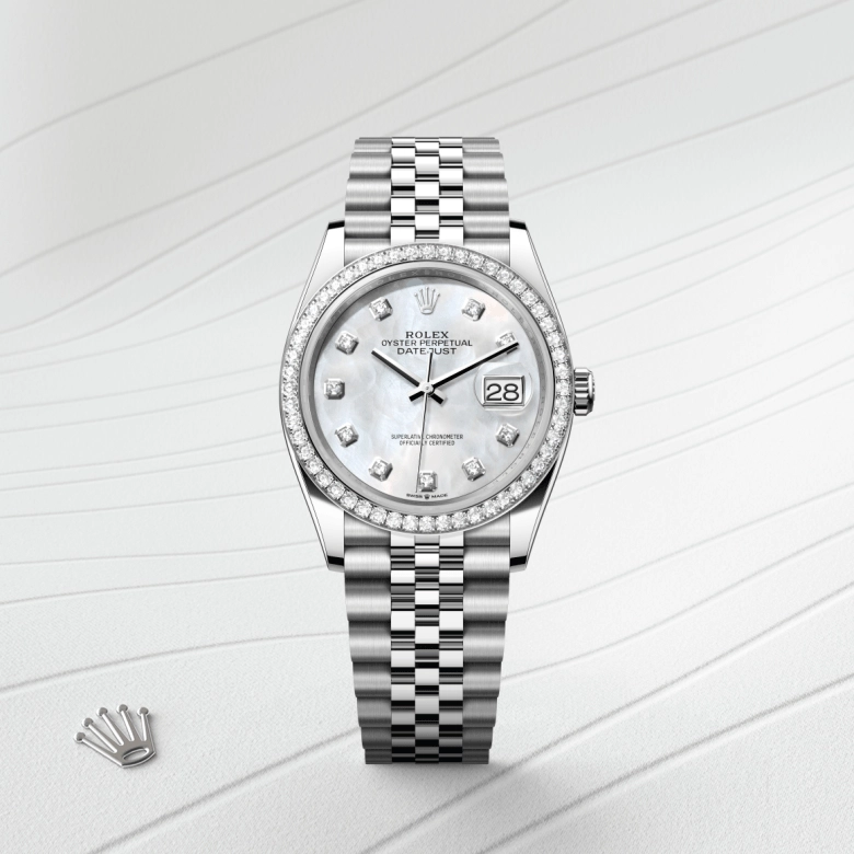 Rolex Datejust in White Rolesor - การผสมผสานระหว่าง Oystersteel และทองคำขาว, M126284RBR-0011 - Srichai Watch