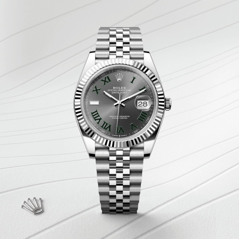 Rolex Datejust in White Rolesor - combination of Oystersteel and white gold, M126334-0022 - Srichai Watch