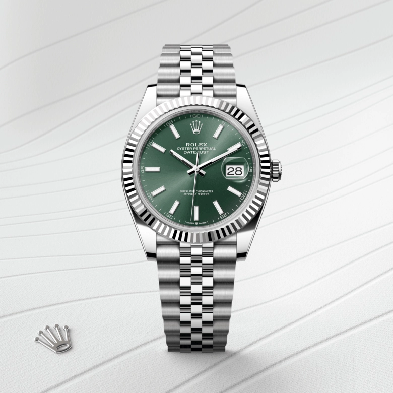 Rolex Datejust in White Rolesor - การผสมผสานระหว่าง Oystersteel และทองคำขาว, M126334-0028 - Srichai Watch