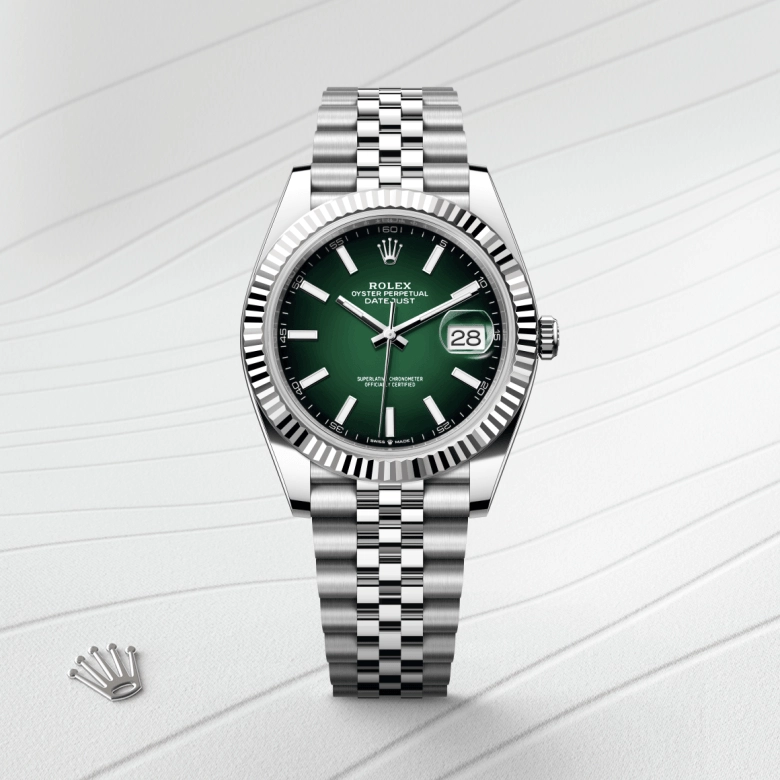 Rolex Datejust in White Rolesor - combination of Oystersteel and white gold, M126334-0034 - Srichai Watch