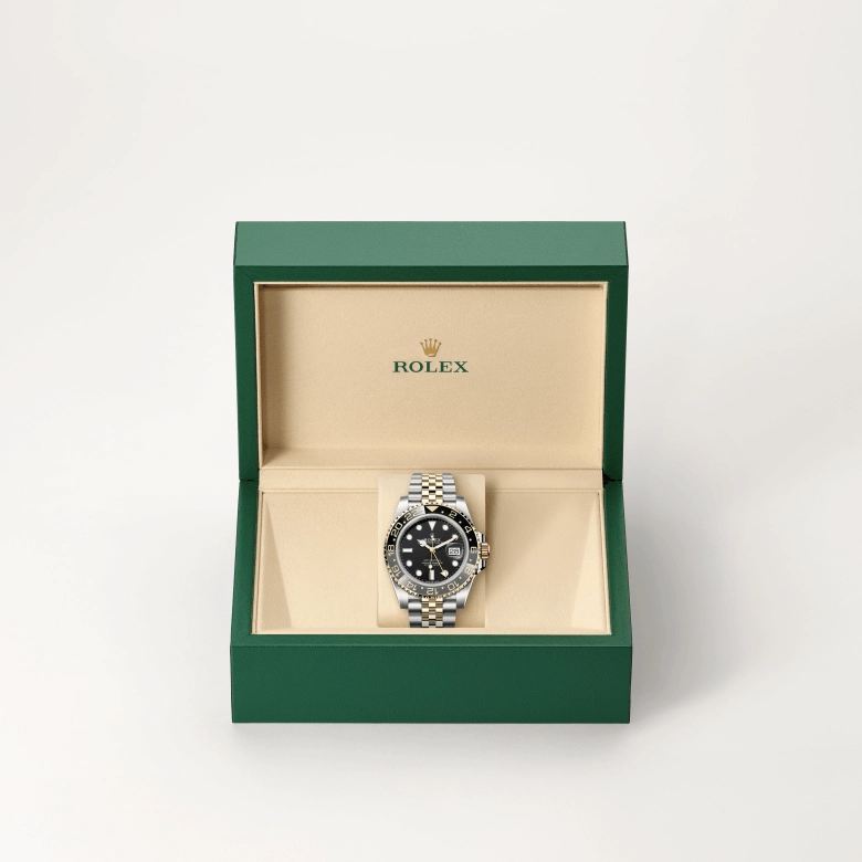 Rolex GMT-Master II in Yellow Rolesor - การผสมผสานระหว่าง Oystersteel และทองคำ, M126713GRNR-0001 - Srichai Watch