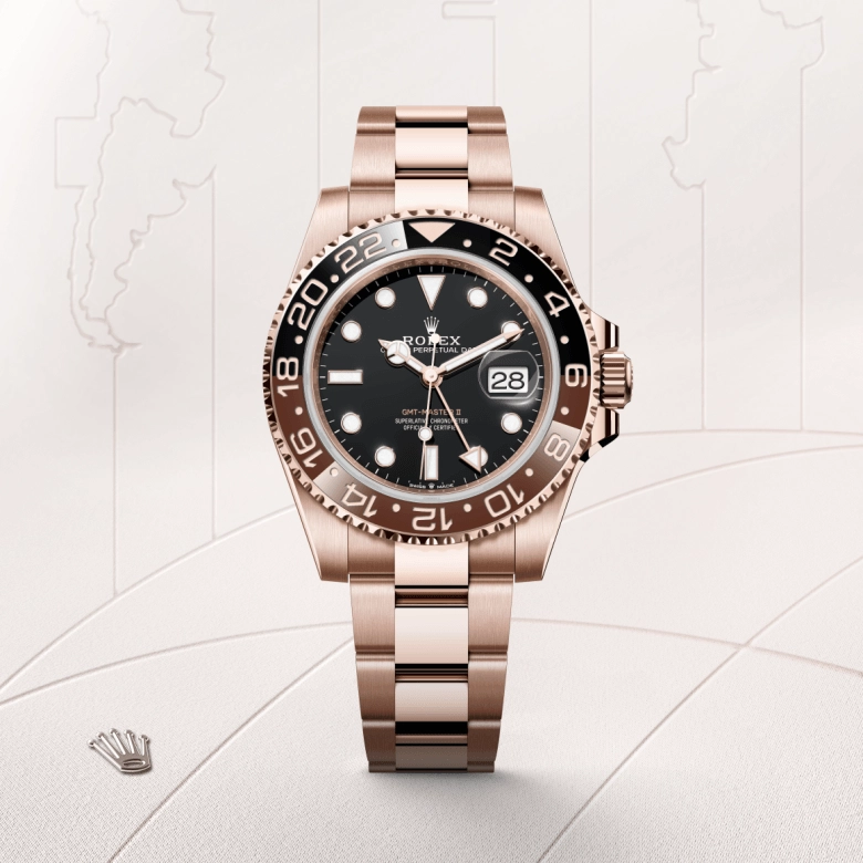 Rolex GMT-Master II in 18 ct Everose gold, M126715CHNR-0001 - Srichai Watch