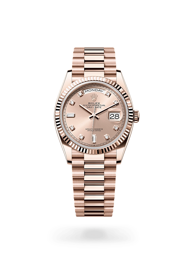 Rolex Day-Date in 18 ct Everose gold, M128235-0009 - Srichai Watch Rolex Day-Date in 18 ct Everose gold, M128235-0009 - Srichai Watch
