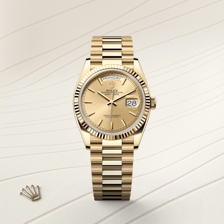 Rolex Day-Date in 18 ct yellow gold, M128238-0045 - Srichai Watch