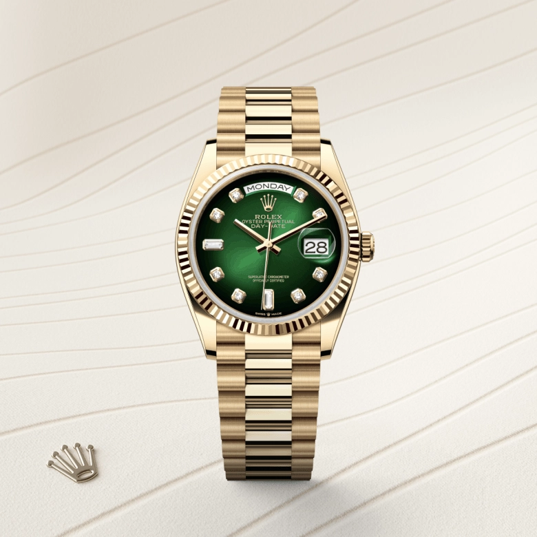 Rolex Day-Date in 18 ct yellow gold, M128238-0069 - Srichai Watch