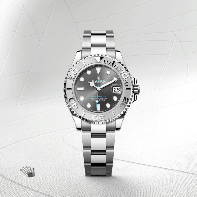Rolex Yacht-Master in Rolesium - combination of Oystersteel and platinum, M268622-0002 - Srichai Watch