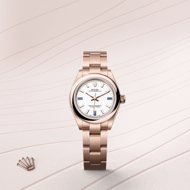 Rolex Oyster Perpetual in Everose gold 18 กะรัต, M276205-0002 - Srichai Watch