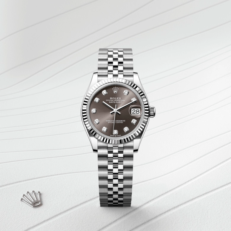 Rolex Datejust in White Rolesor - combination of Oystersteel and white gold, M278274-0008 - Srichai Watch
