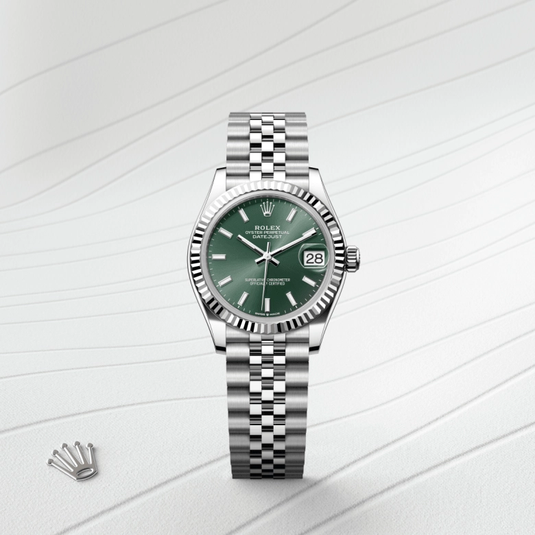 Rolex Datejust in White Rolesor - การผสมผสานระหว่าง Oystersteel และทองคำขาว, M278274-0018 - Srichai Watch
