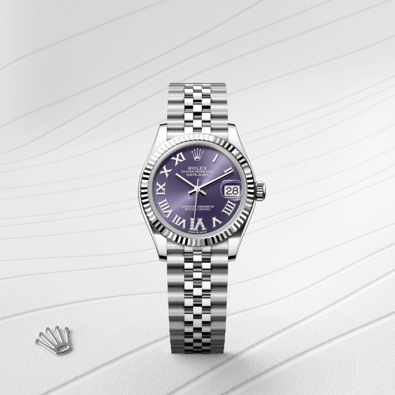 Rolex Datejust in White Rolesor - combination of Oystersteel and white gold, M278274-0026 - Srichai Watch