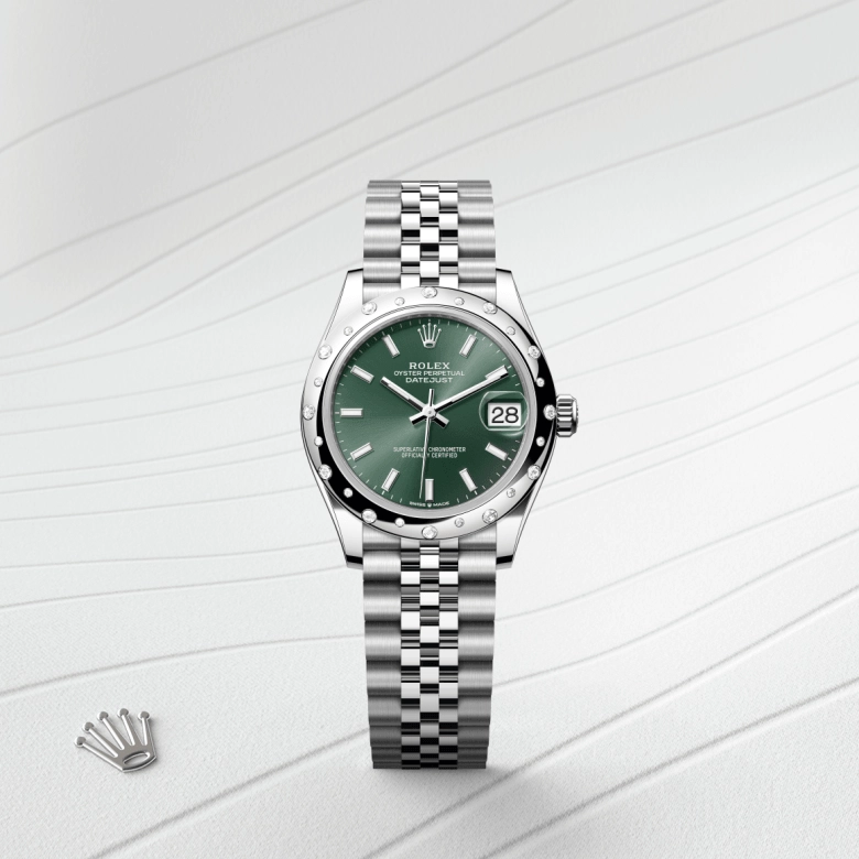 Rolex Datejust in White Rolesor - combination of Oystersteel and white gold, M278344RBR-0020 - Srichai Watch