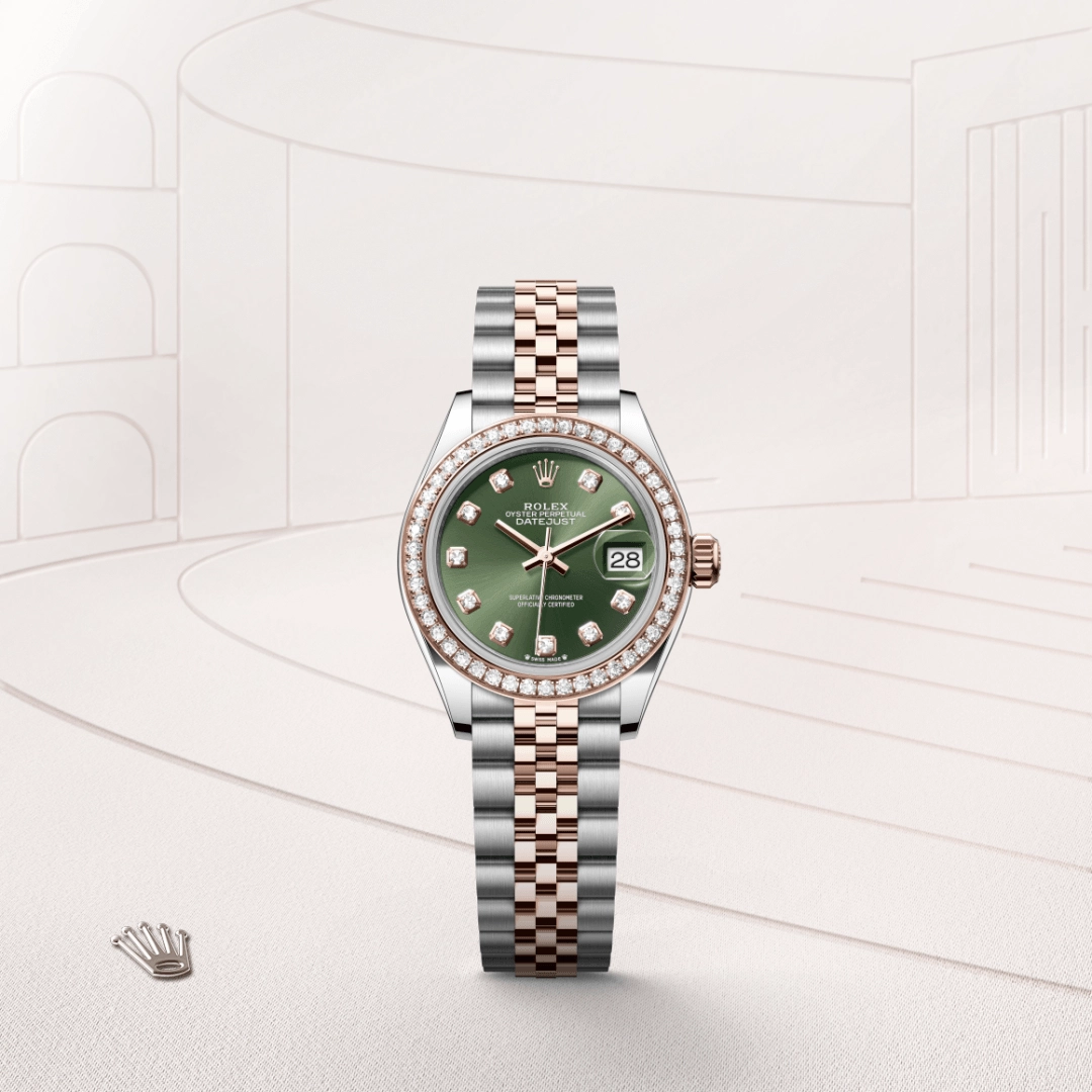 Rolex Lady-Datejust in Everose Rolesor - การผสมผสานระหว่าง Oystersteel และ Everose gold, M279381RBR-0007 - Srichai Watch