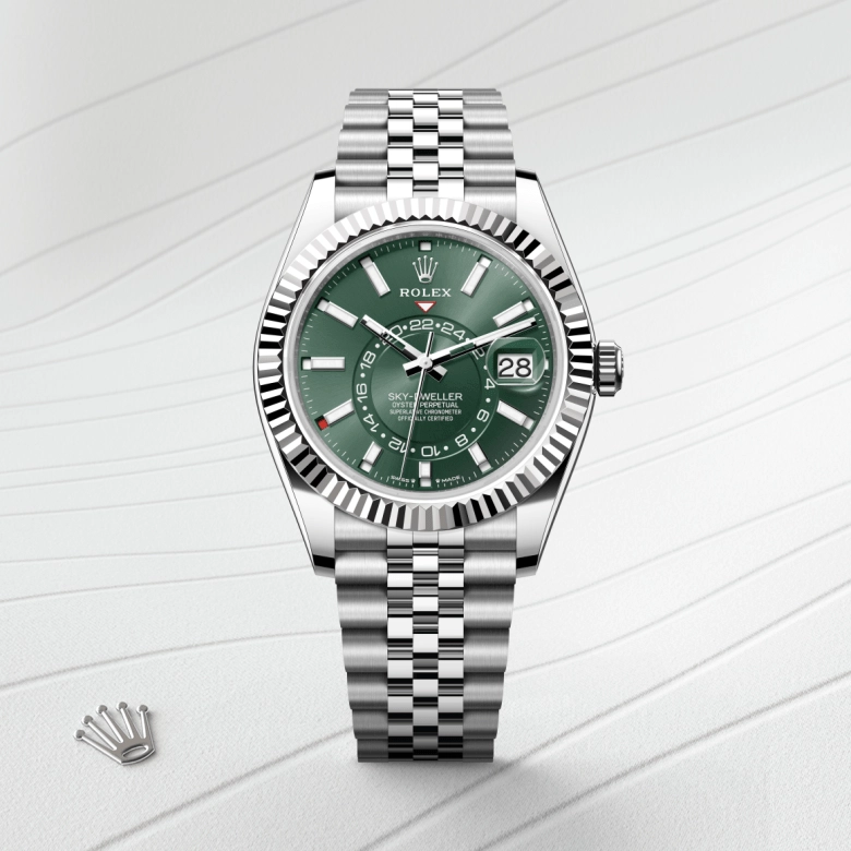 Rolex Sky-Dweller in White Rolesor - combination of Oystersteel and white gold, M336934-0002 - Srichai Watch