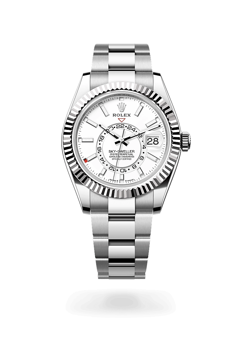 Rolex Sky-Dweller in White Rolesor - combination of Oystersteel and white gold, M336934-0003 - Srichai Watch Rolex Sky-Dweller in White Rolesor - combination of Oystersteel and white gold, M336934-0003 - Srichai Watch