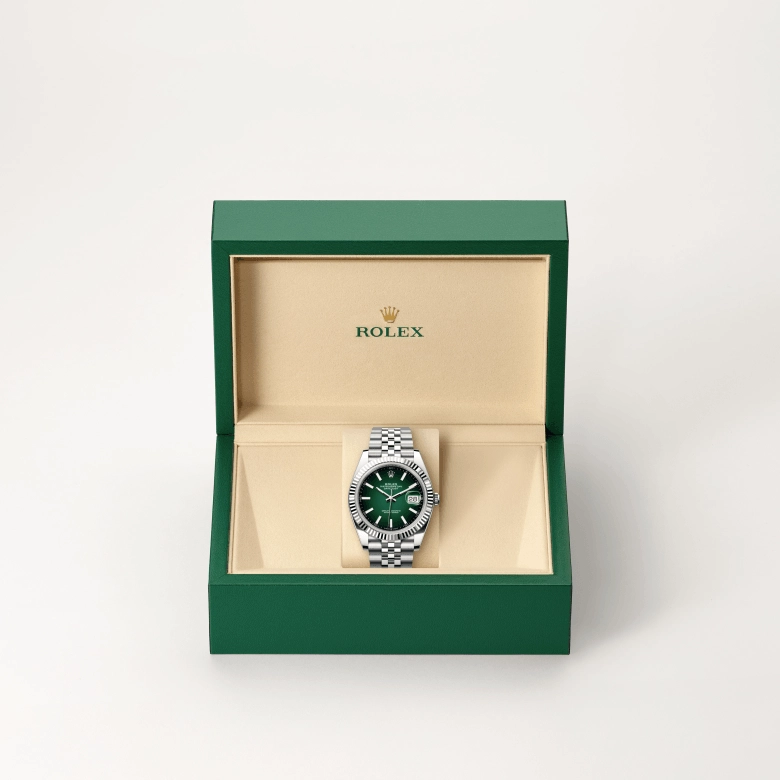 Rolex Datejust in White Rolesor - combination of Oystersteel and white gold, M126334-0034 - Srichai Watch