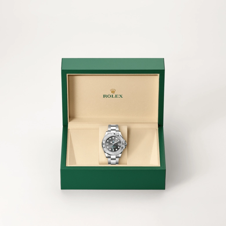 Rolex Yacht-Master in Rolesium - combination of Oystersteel and platinum, M268622-0002 - Srichai Watch