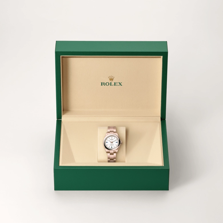 Rolex Oyster Perpetual in Everose gold 18 กะรัต, M276205-0002 - Srichai Watch