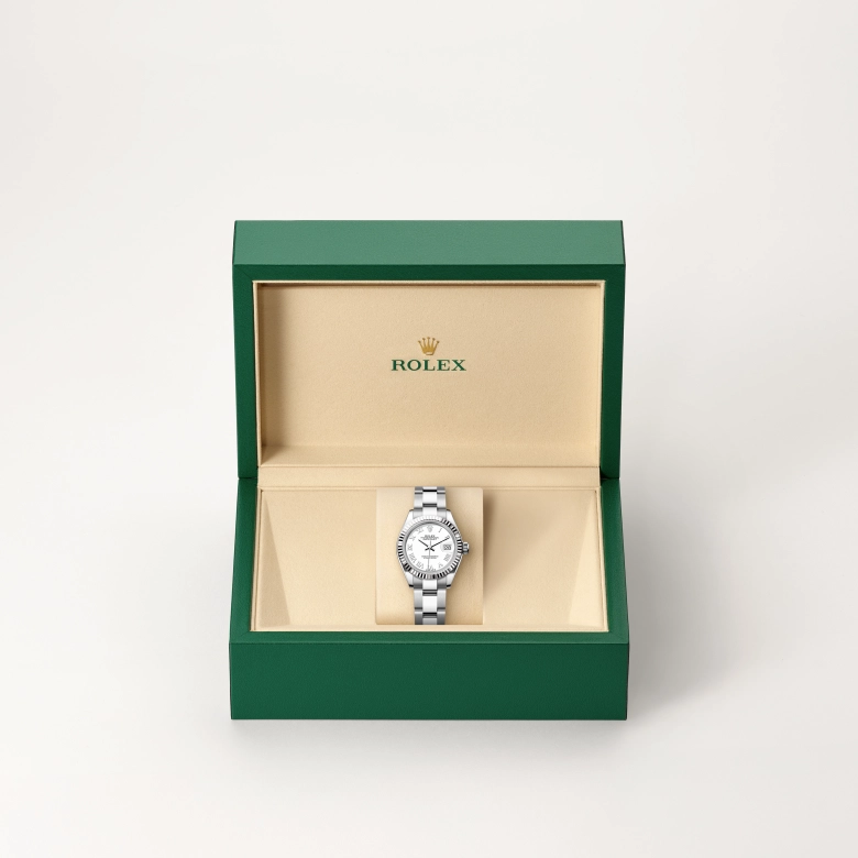 Rolex Lady-Datejust in White Rolesor - การผสมผสานระหว่าง Oystersteel และทองคำขาว, M279174-0020 - Srichai Watch