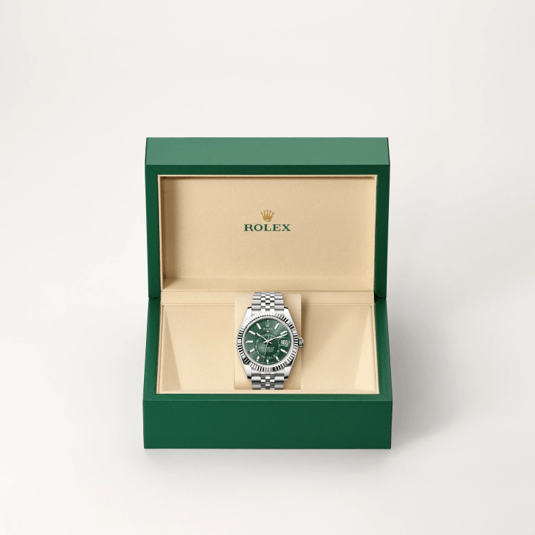 Rolex Sky-Dweller in White Rolesor - combination of Oystersteel and white gold, M336934-0002 - Srichai Watch