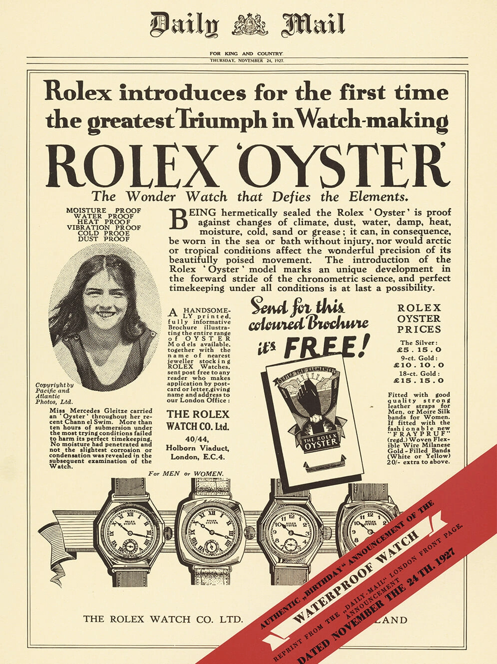 Rolex Oyster Story - Srichai Watch